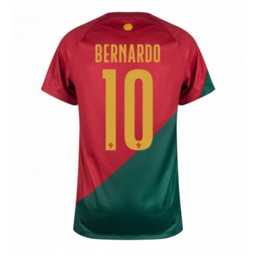 Portugal Bernardo Silva #10 Replica Home Stadium Shirt World Cup 2022 Short Sleeve